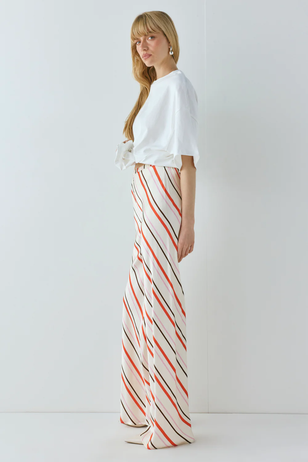 Remi Satin Pants Stripe - Image 7
