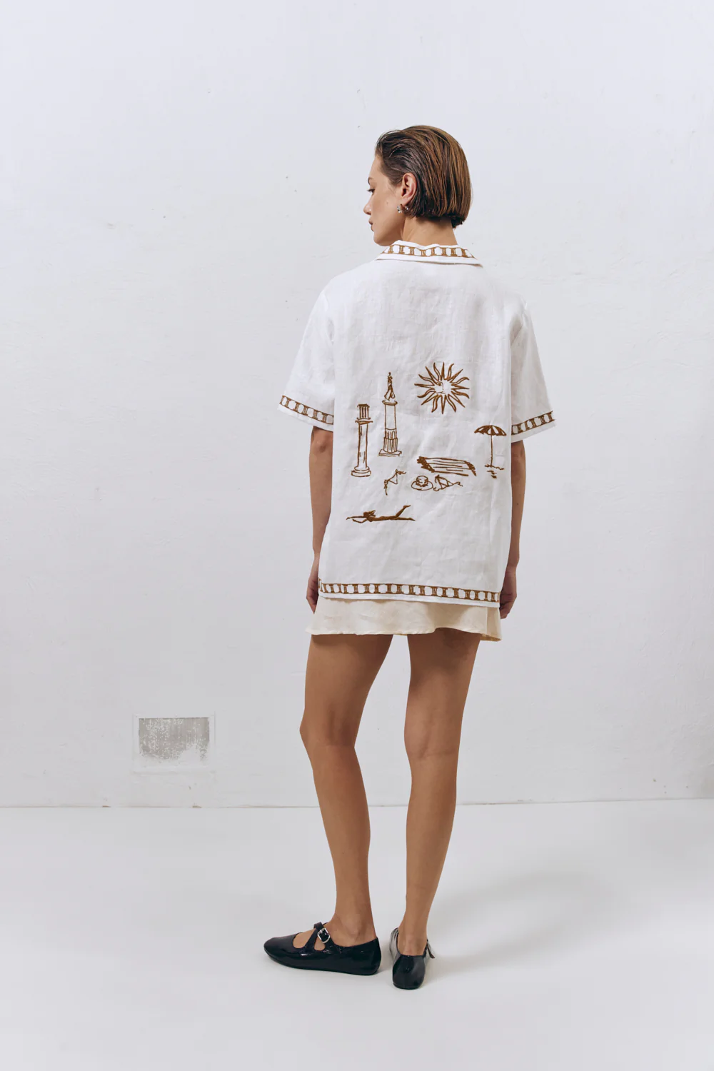 Ricci Linen Shirt Skyros - Image 2