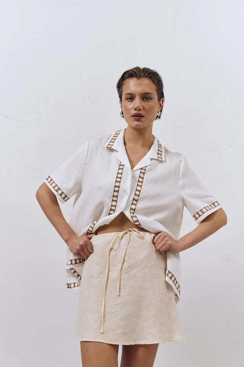 Ricci Linen Shirt Skyros - Image 4