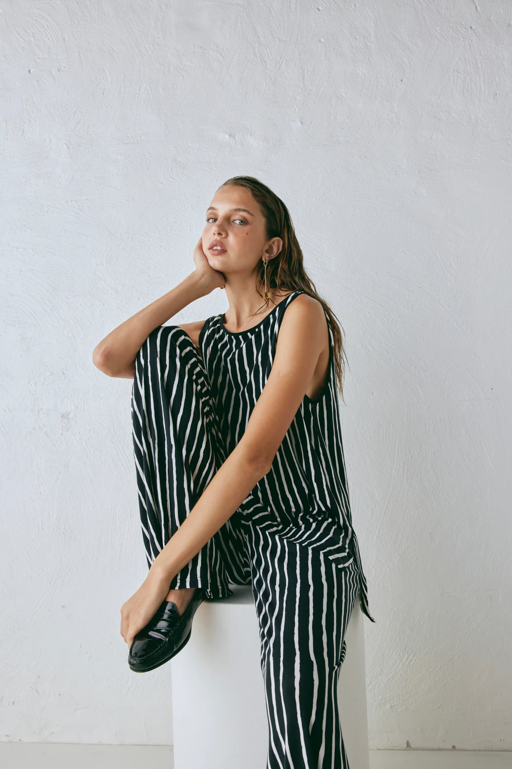 Rieti Pants Black Stripe - Image 4