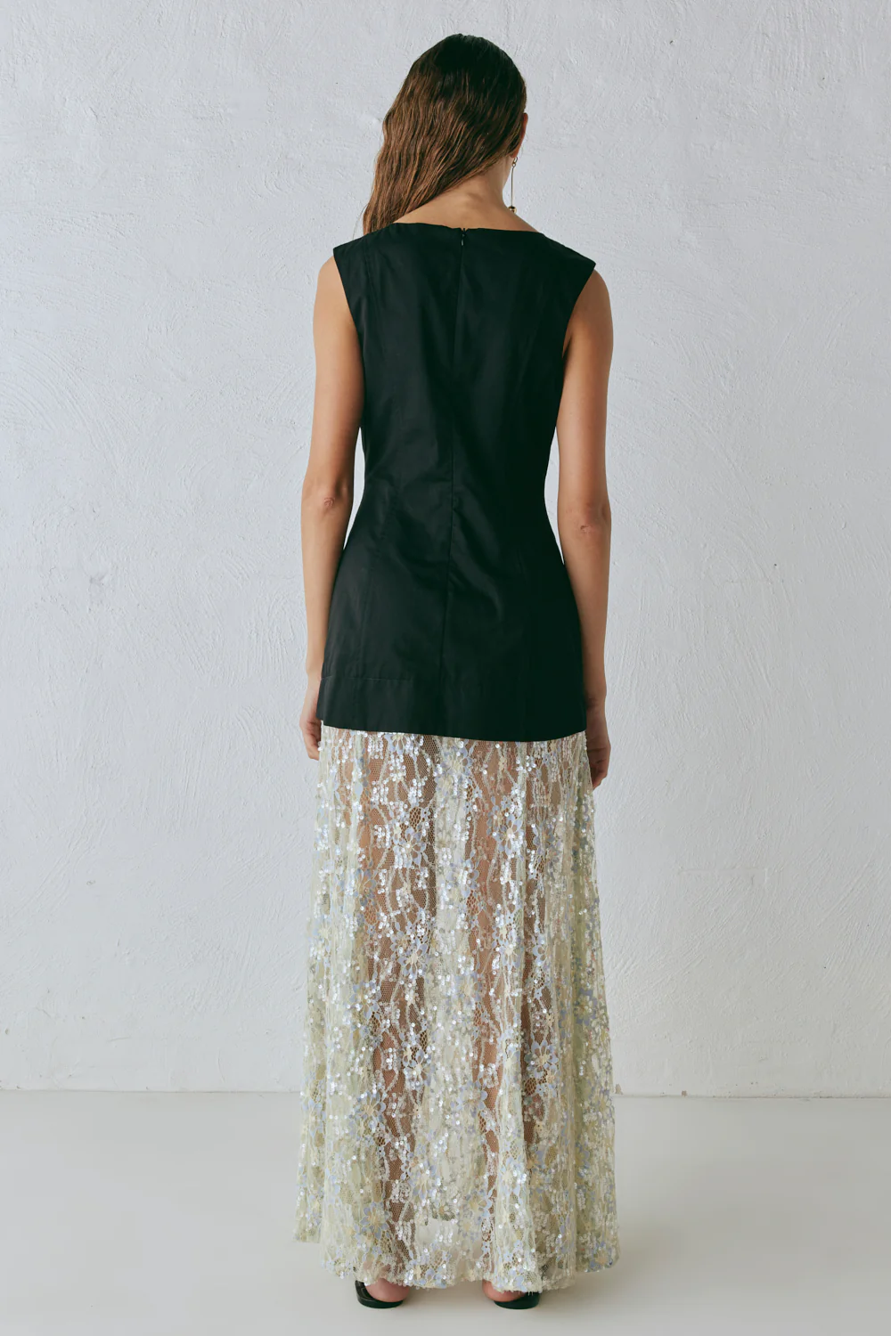 Robbie Sequin Maxi Dress Black - Image 8