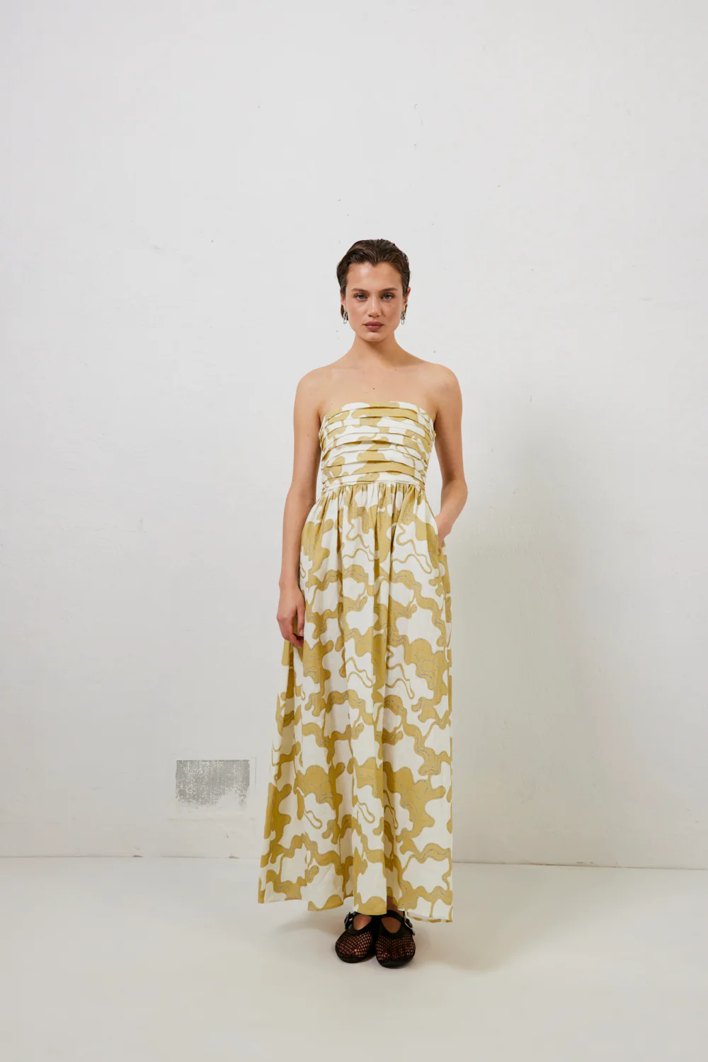 Saint Malo Linen Midi Dress Tropic - Image 3