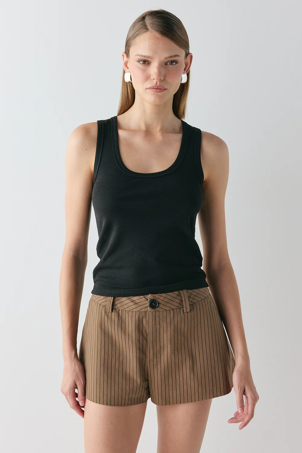 Salome Shorts Brown Stripe