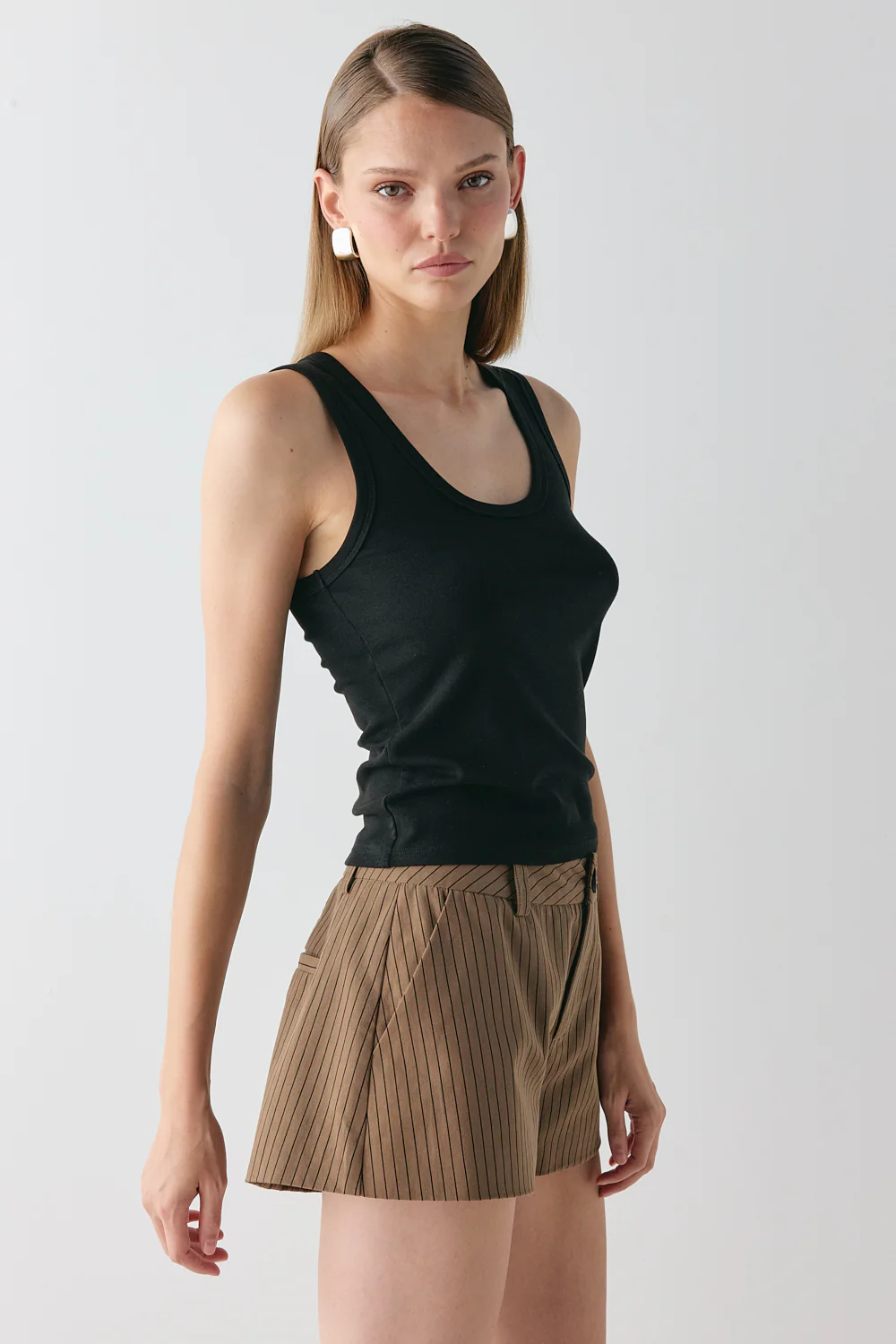 Salome Shorts Brown Stripe - Image 6