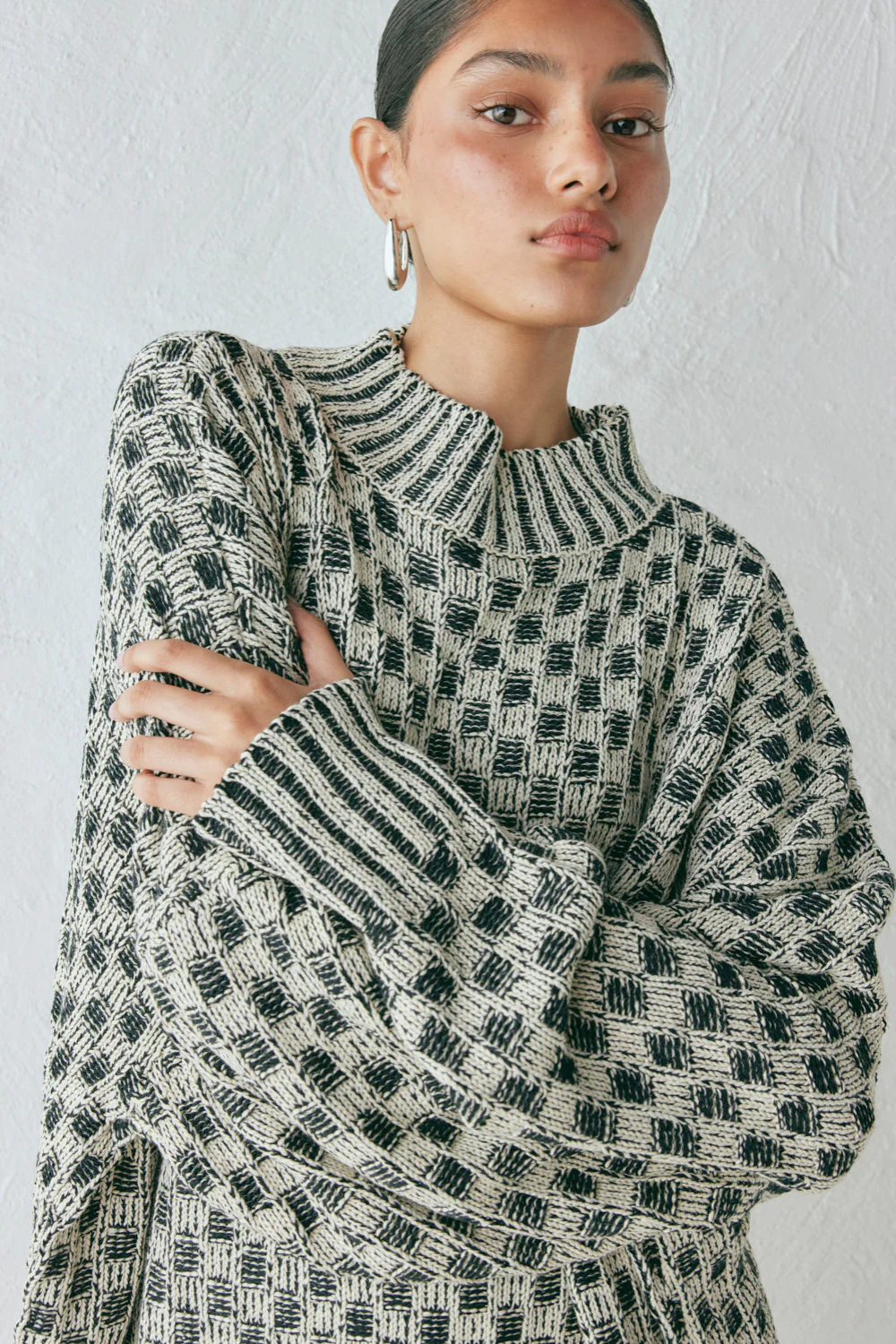Sam Knit Jumper Check - Image 3