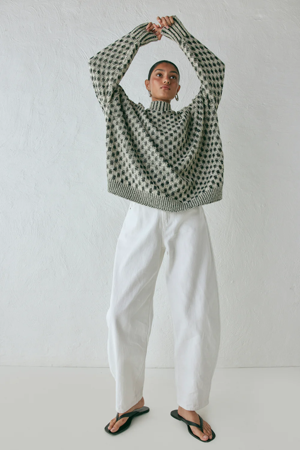 Sam Knit Jumper Check - Image 8