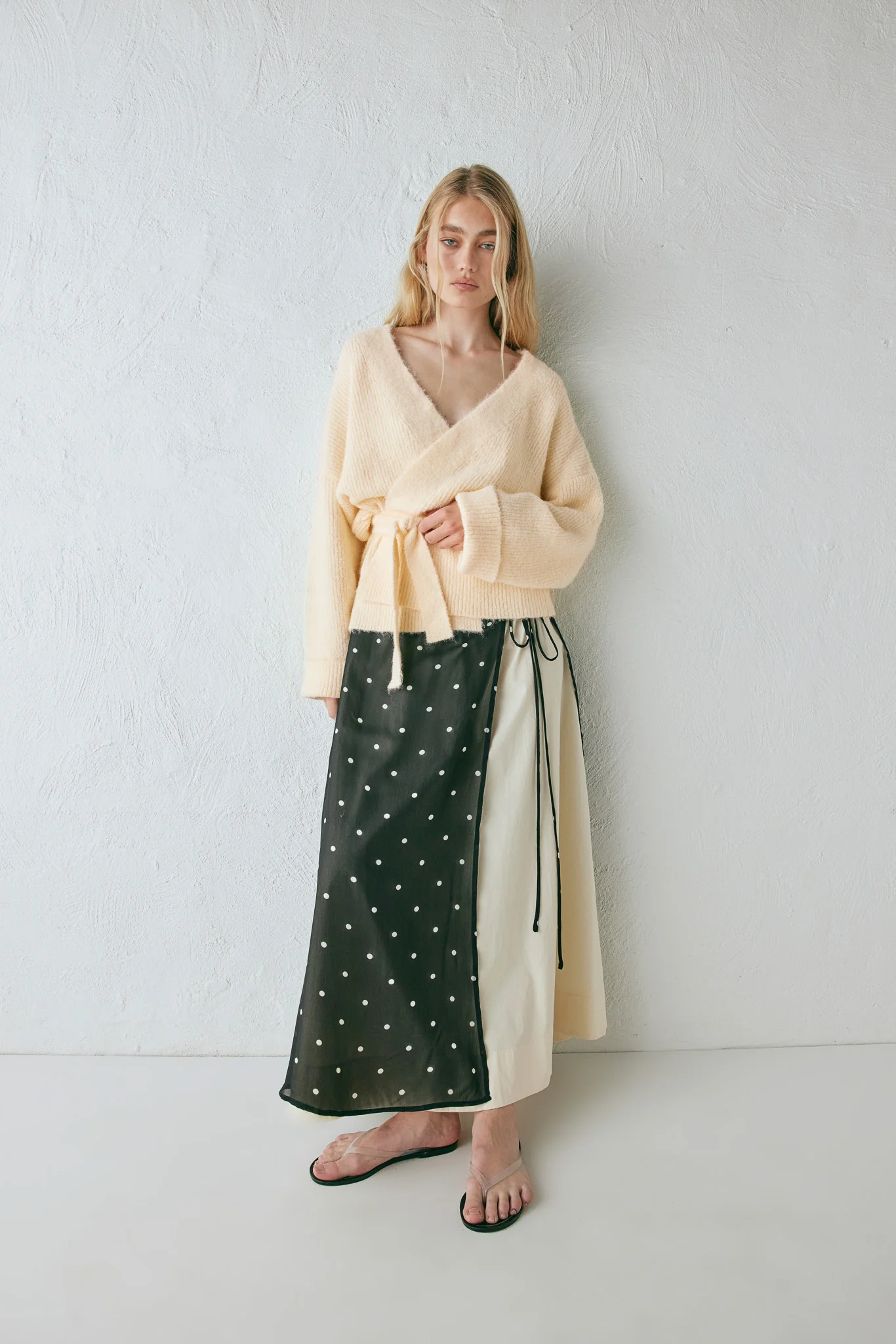 Samira Knit Cardigan Cream - Image 3