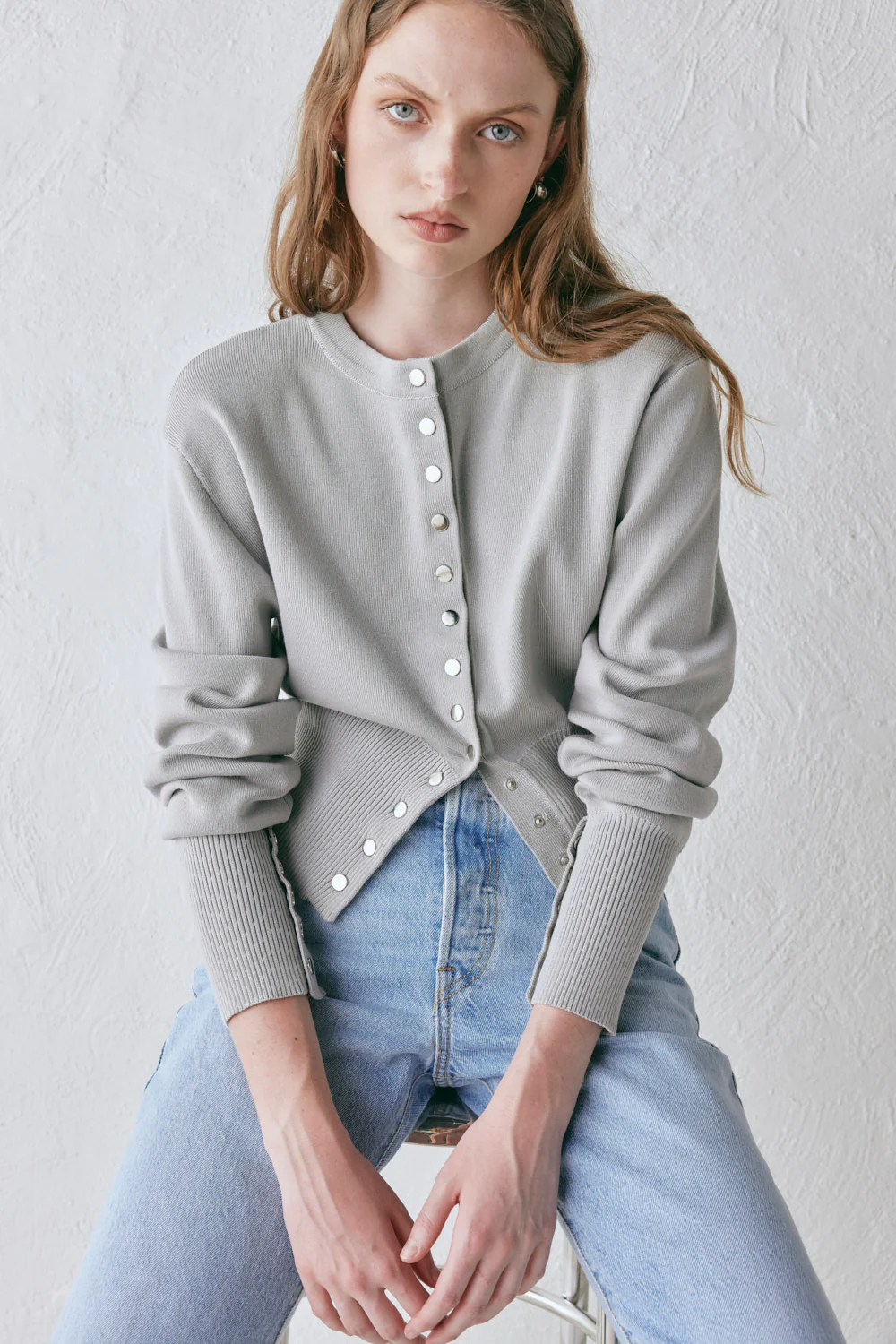 Sasha Knit Cardigan Grey