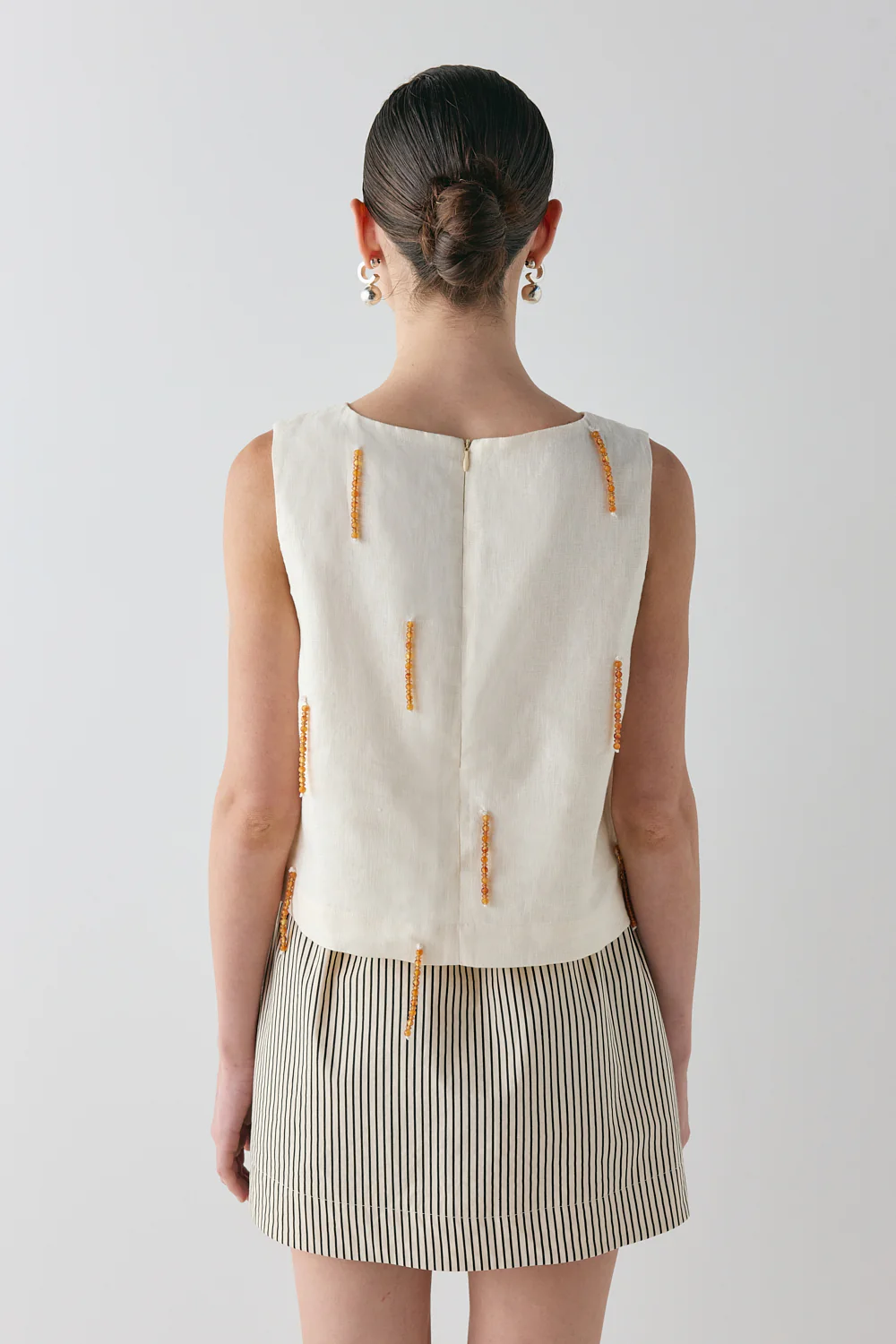 Siena Linen Top Cream - Image 9