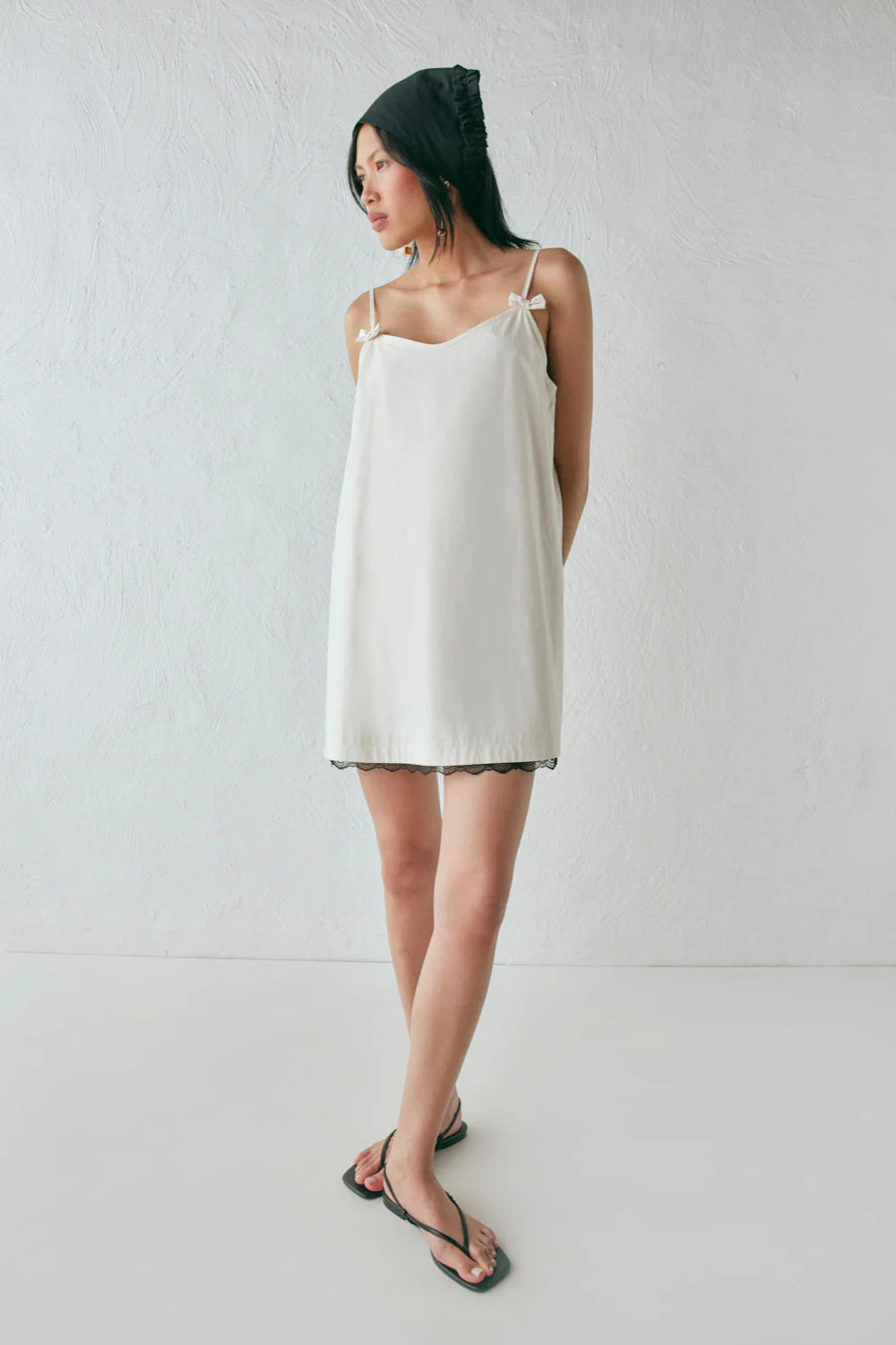 Silvia Mini Dress Cream - Image 7