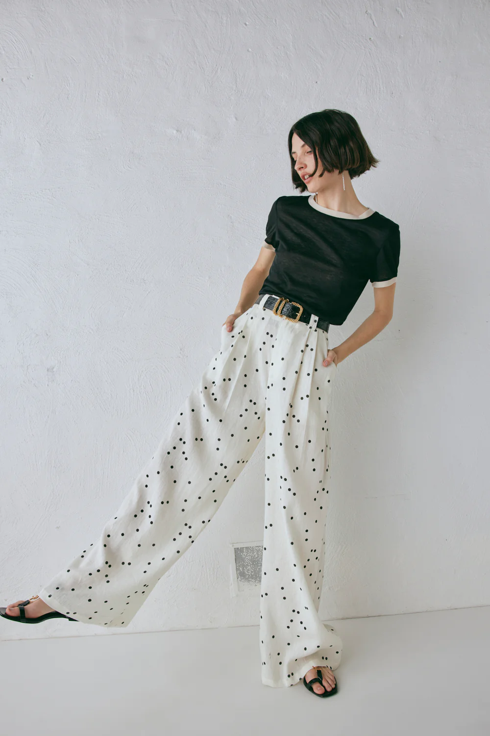 Skye Linen Pants Dot - Image 5