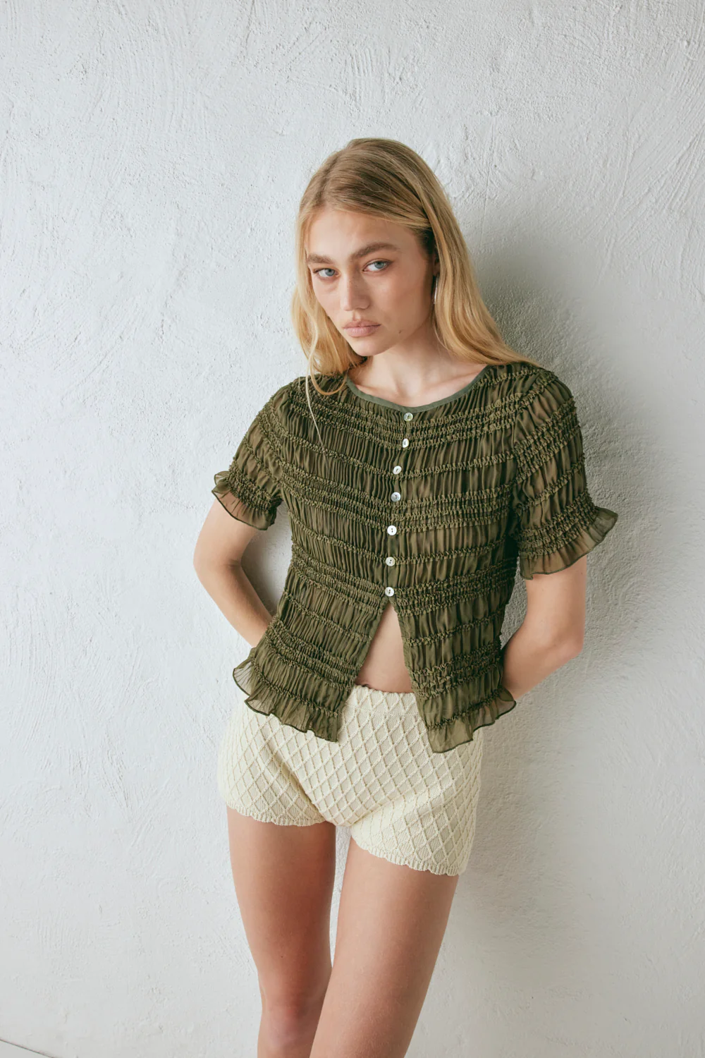 Sofia Top Khaki - Image 3