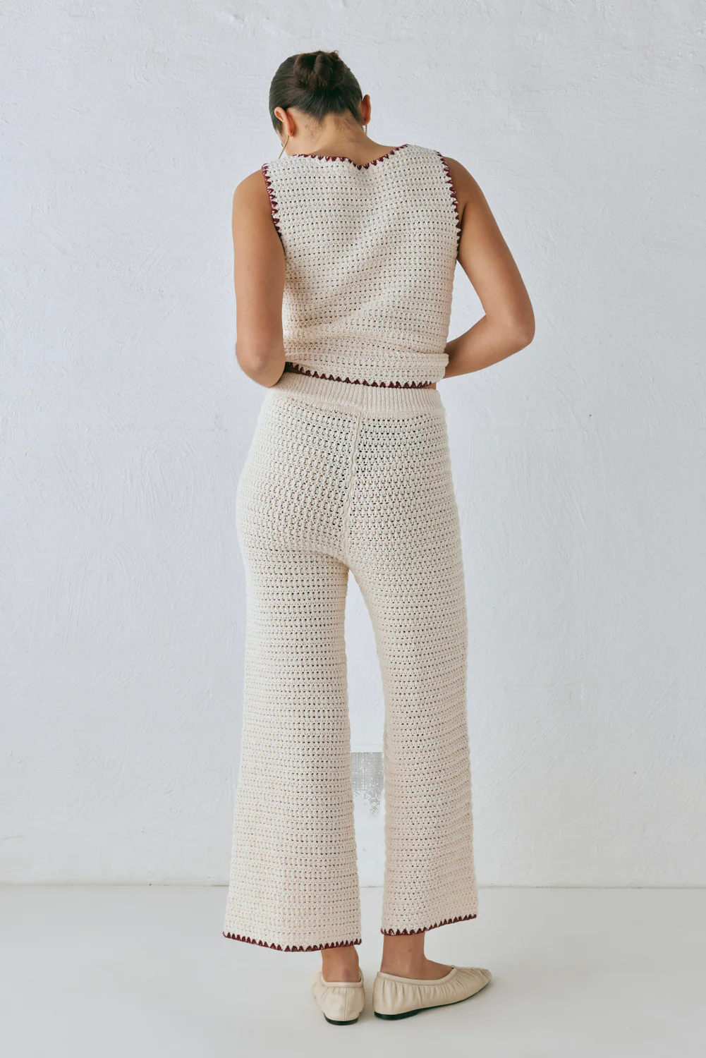 Stella Knit Pants Cream - Image 7