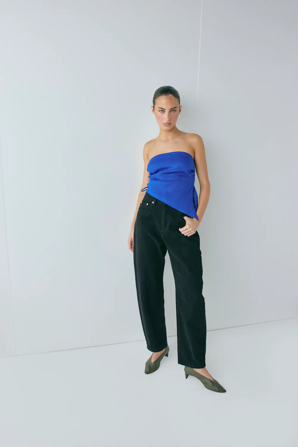 Sunrays Linen Top Royal Blue - Image 3