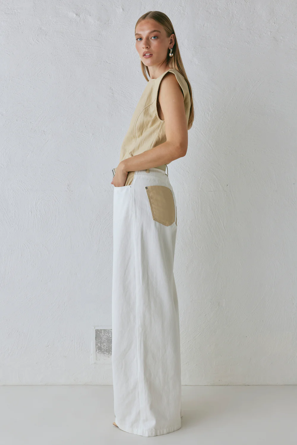 Sutton Denim Jeans White - Image 2