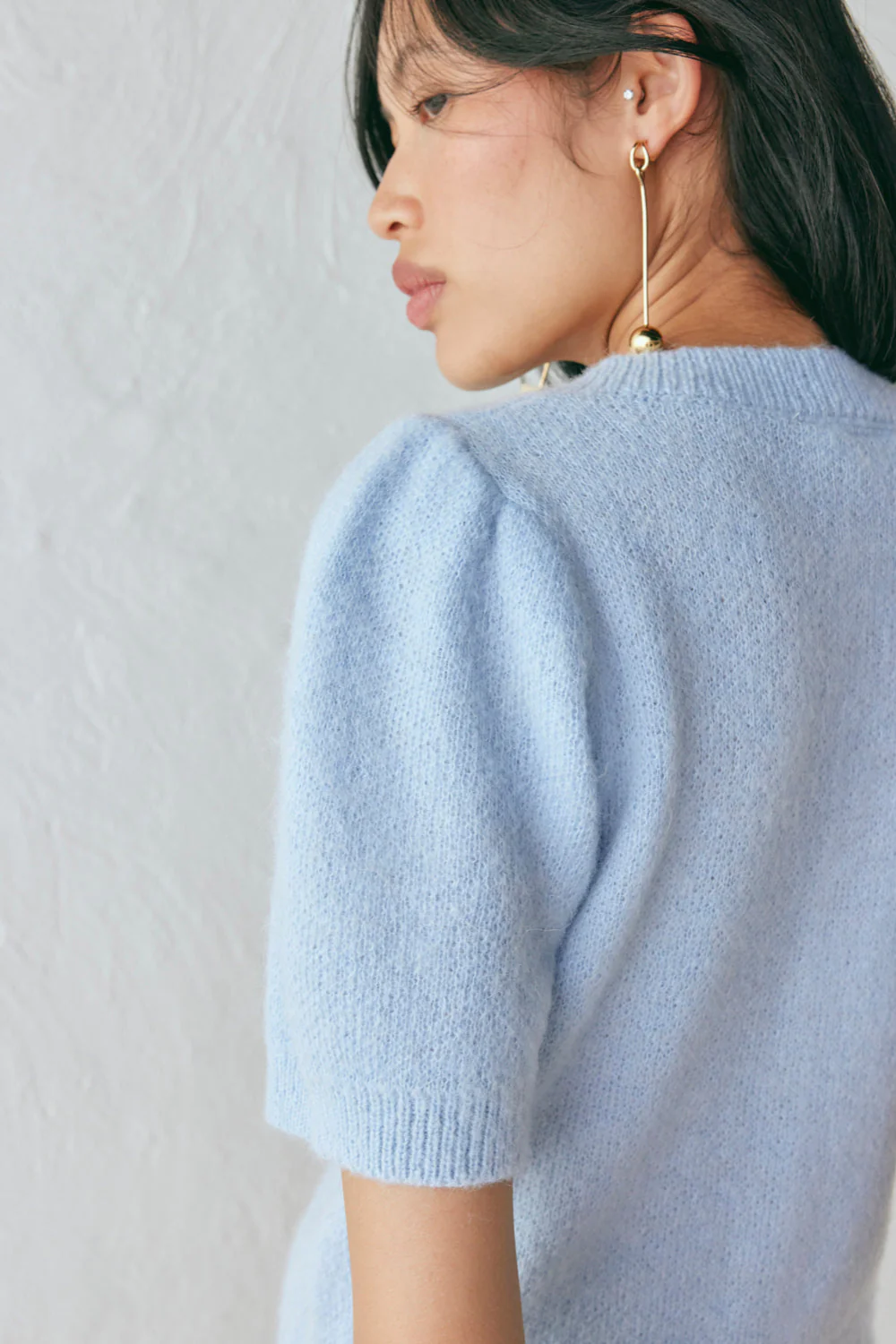 Tess Knit Top Sky - Image 6