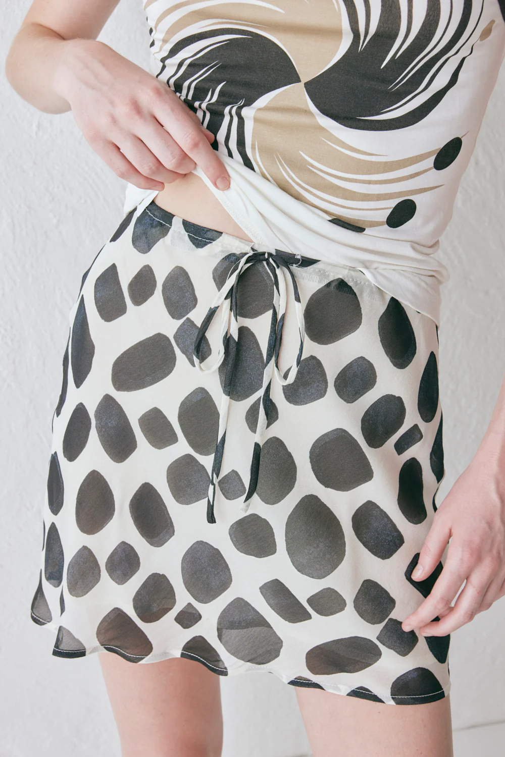 The Way to San Jose Bias Cut Mini Skirt Eni - Image 5