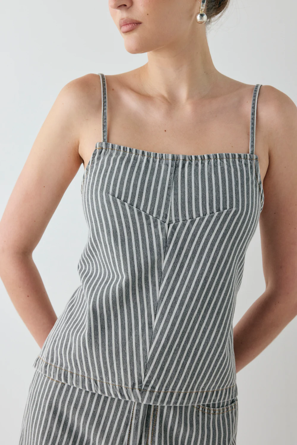 Tilda Denim Top Stripe - Image 4