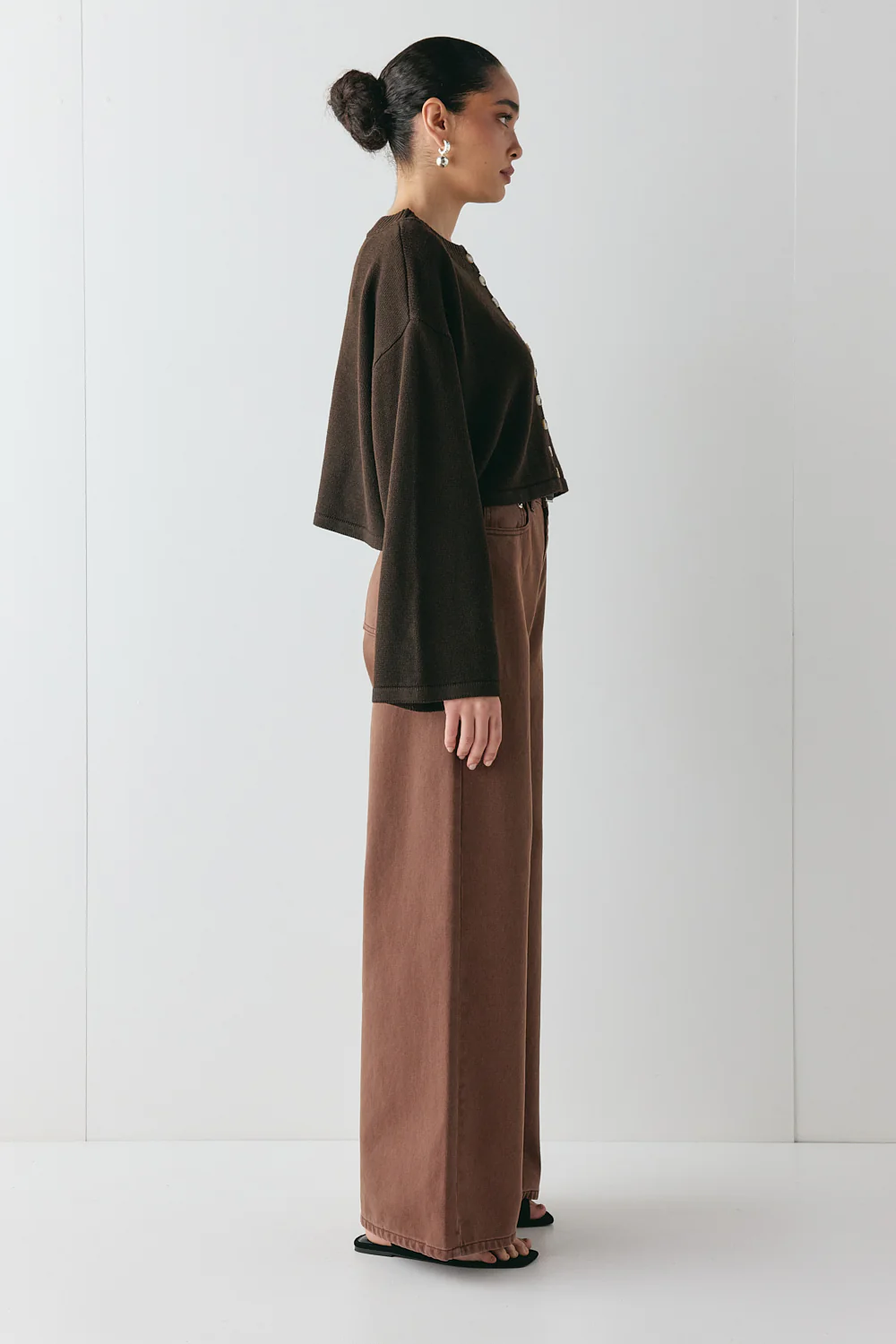 Tori Knit Cardigan Brown - Image 7