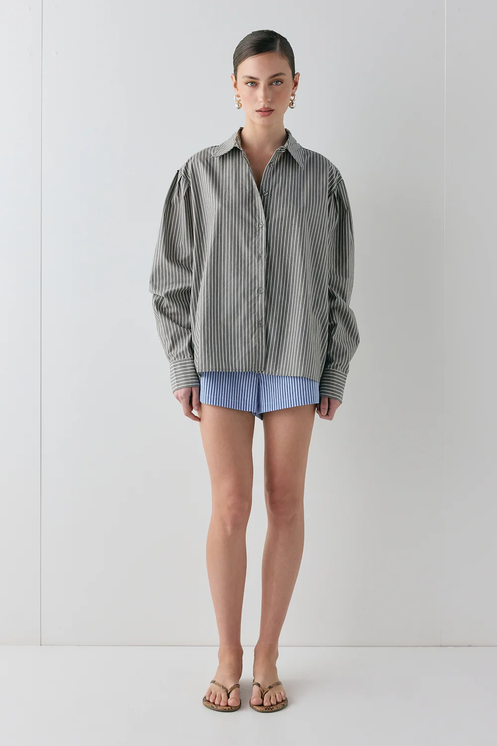 Tully Shirt Charcoal Stripe - Image 4