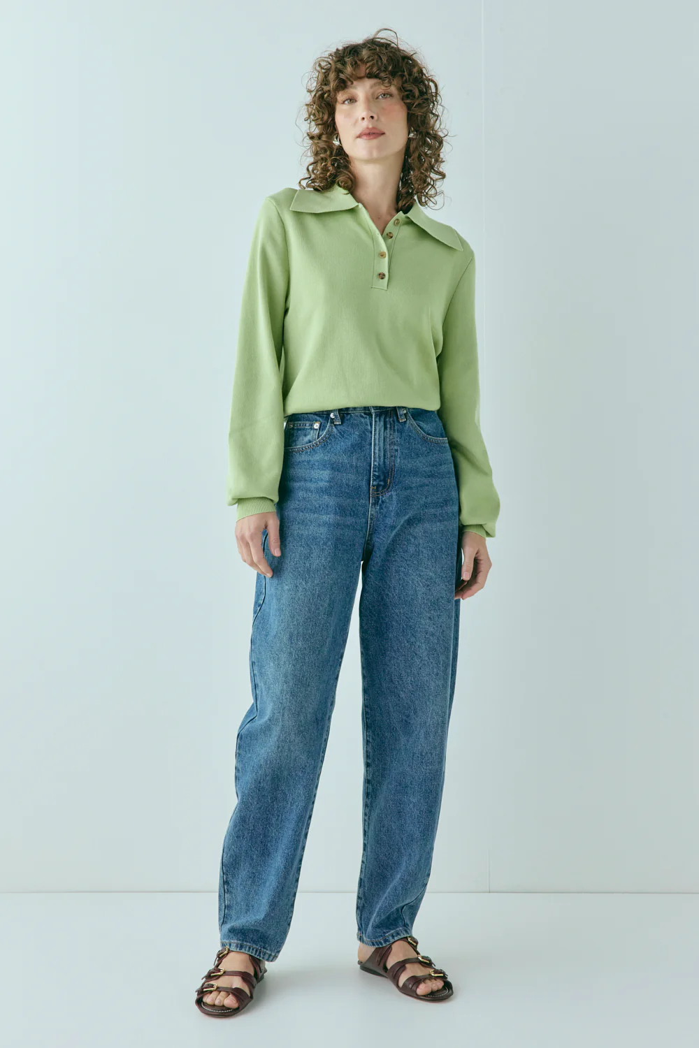 Tyra Knit Jumper Lime - Image 2