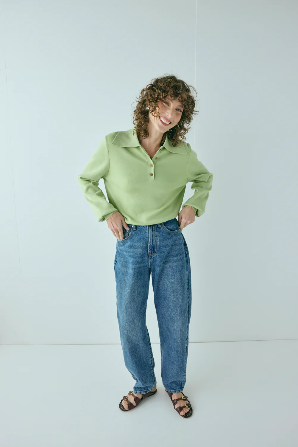 Tyra Knit Jumper Lime - Image 3