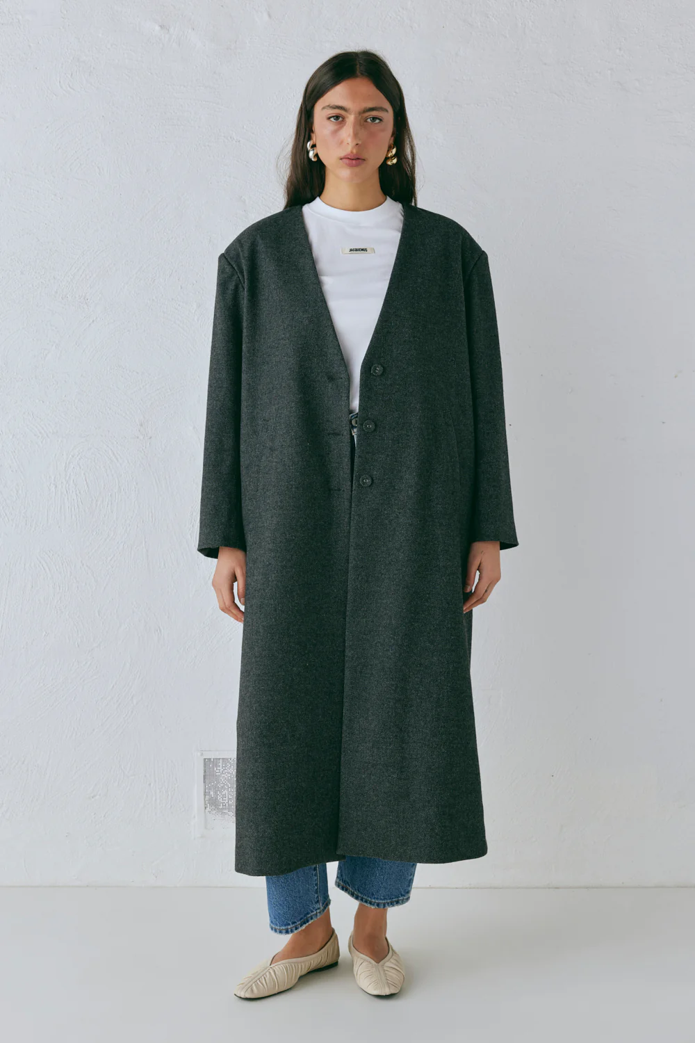 Vale Trench Coat Charcoal - Image 4