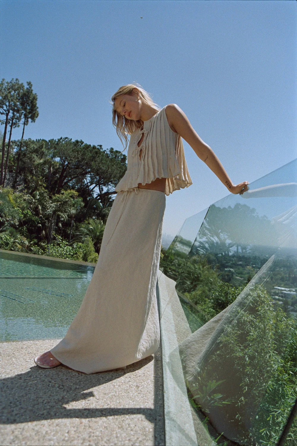 Valeria Linen Top Oatmeal - Image 5