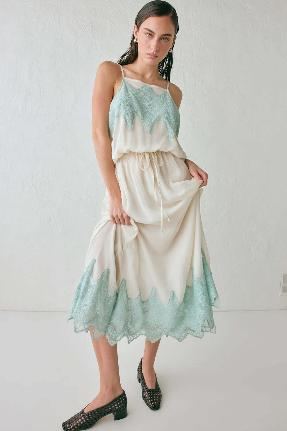 Valery Midi Dress Cream - Image 5