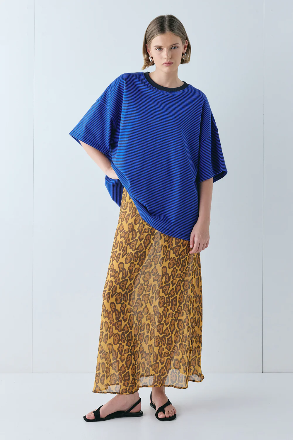 Vilma Sheer Maxi Skirt Leopard - Image 5