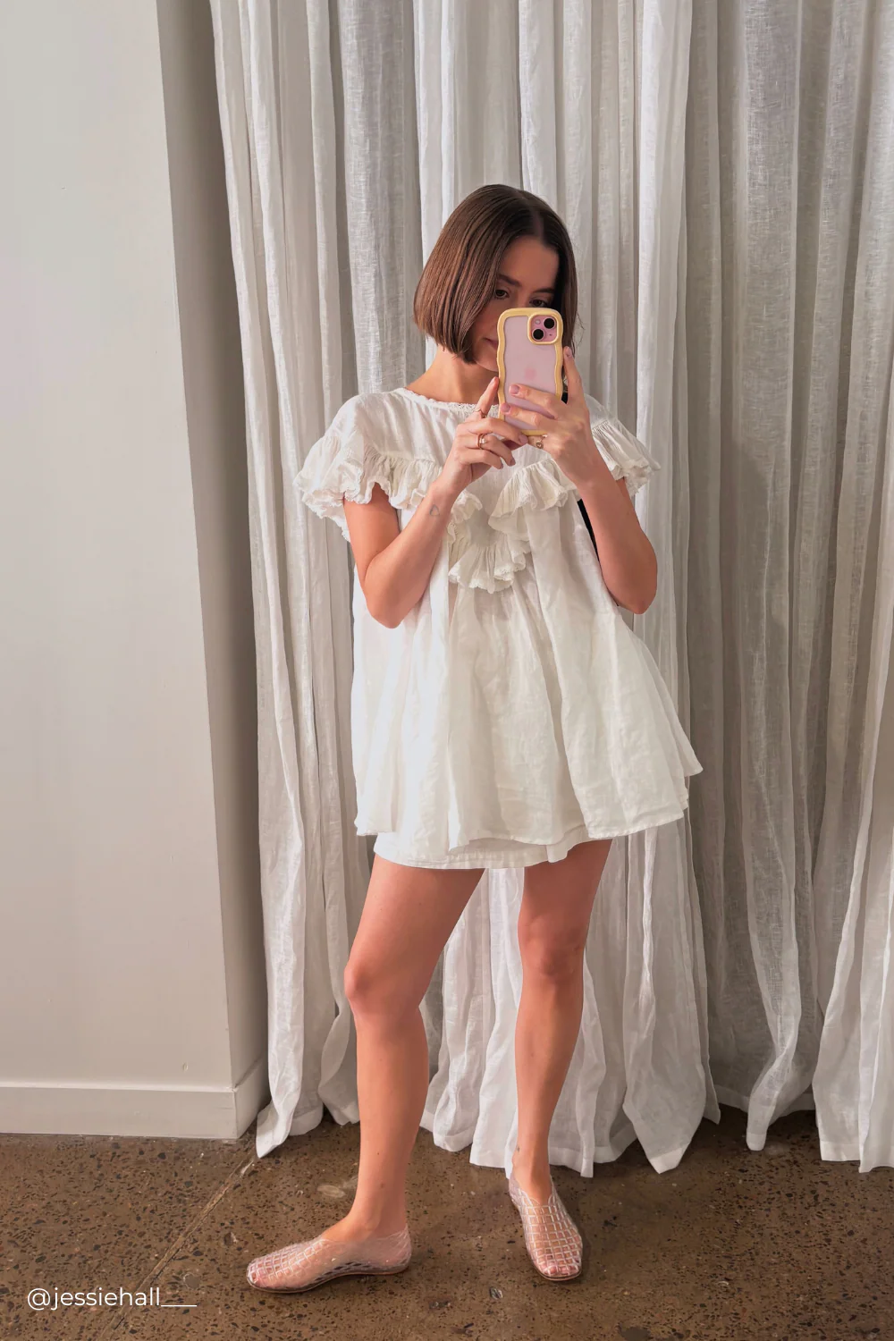 Viola Linen Tunic White