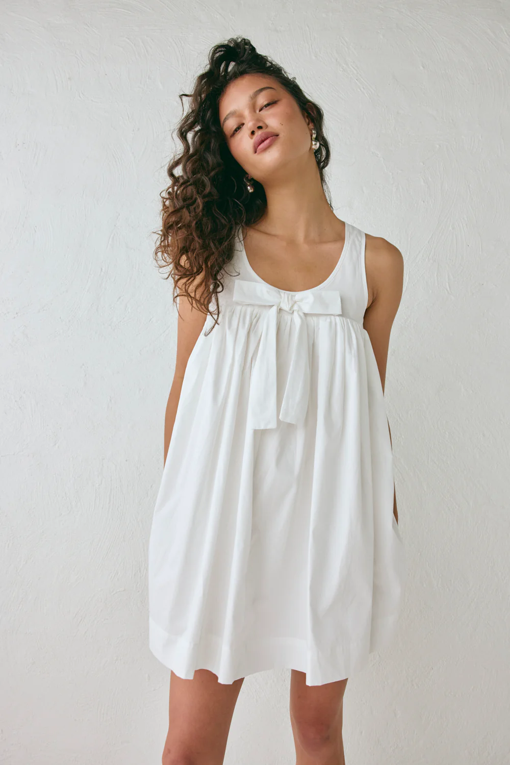 Violeta Mini Dress White - Image 3