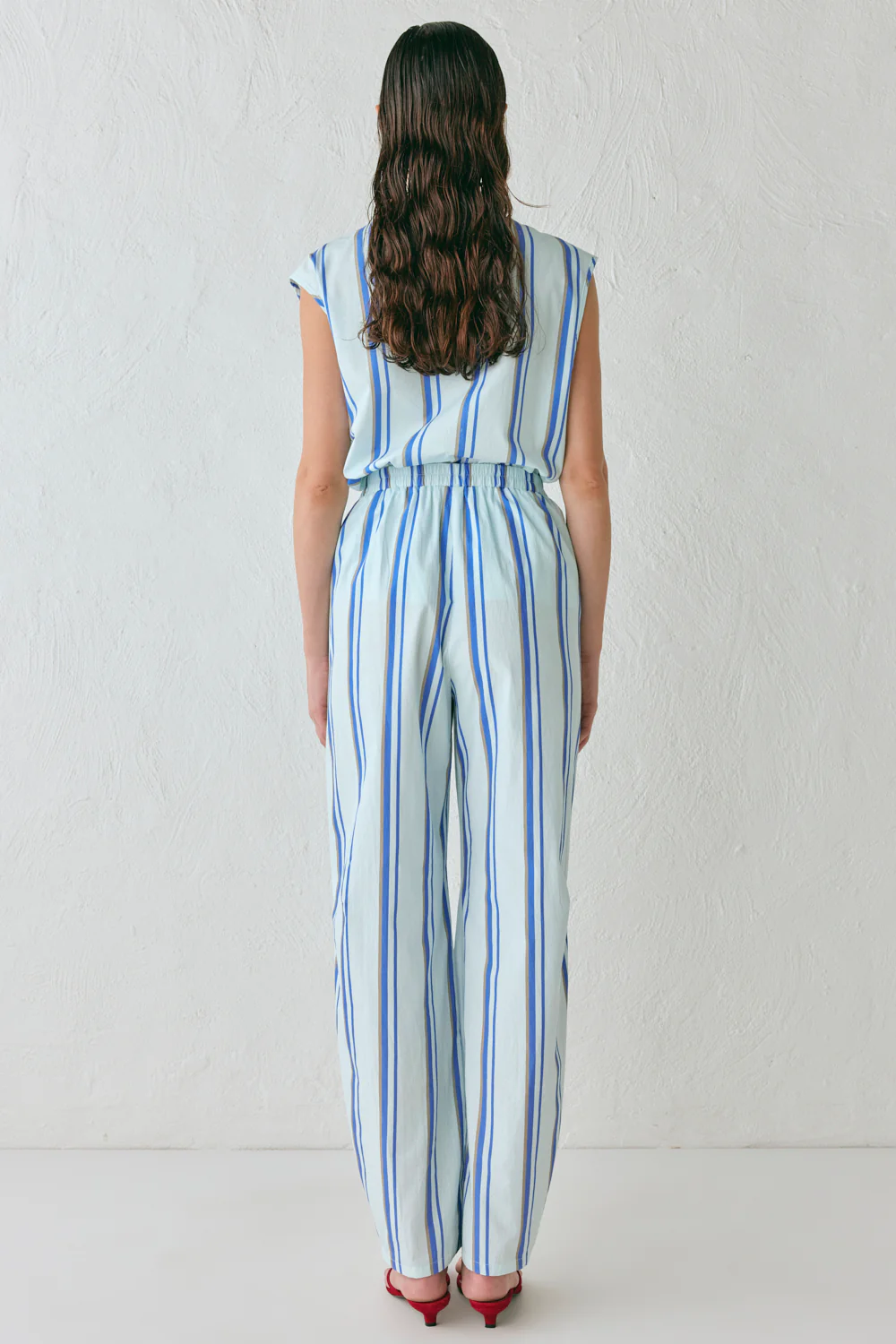 Vita Barrel Pants Blue Stripe - Image 7