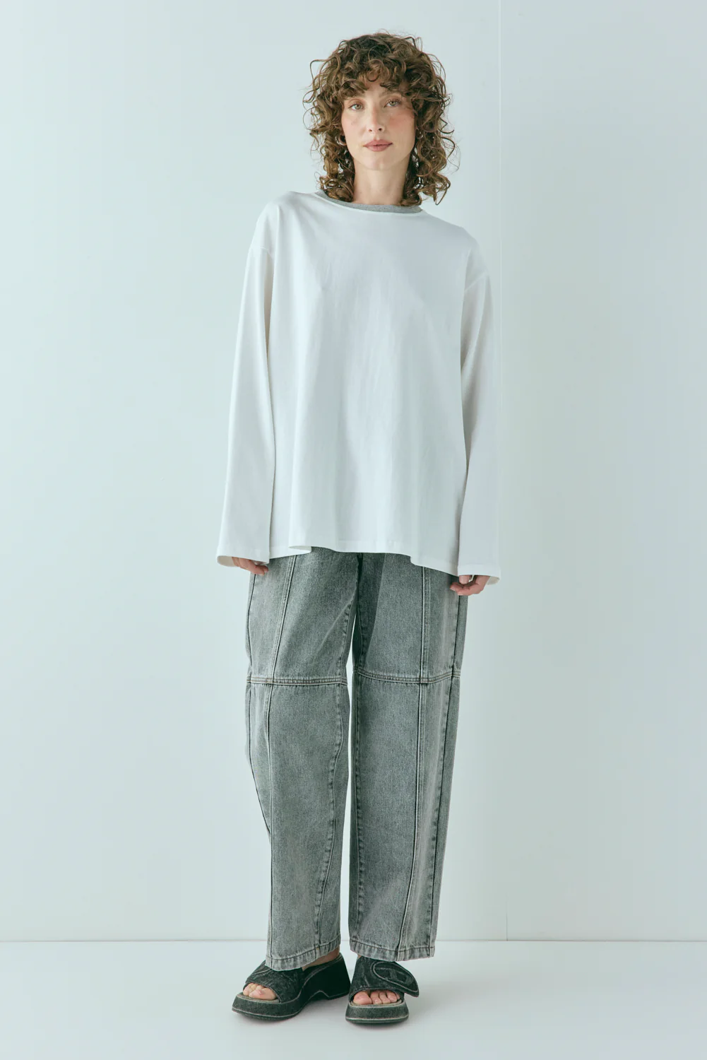 Willow Long Sleeve Tee White - Image 5