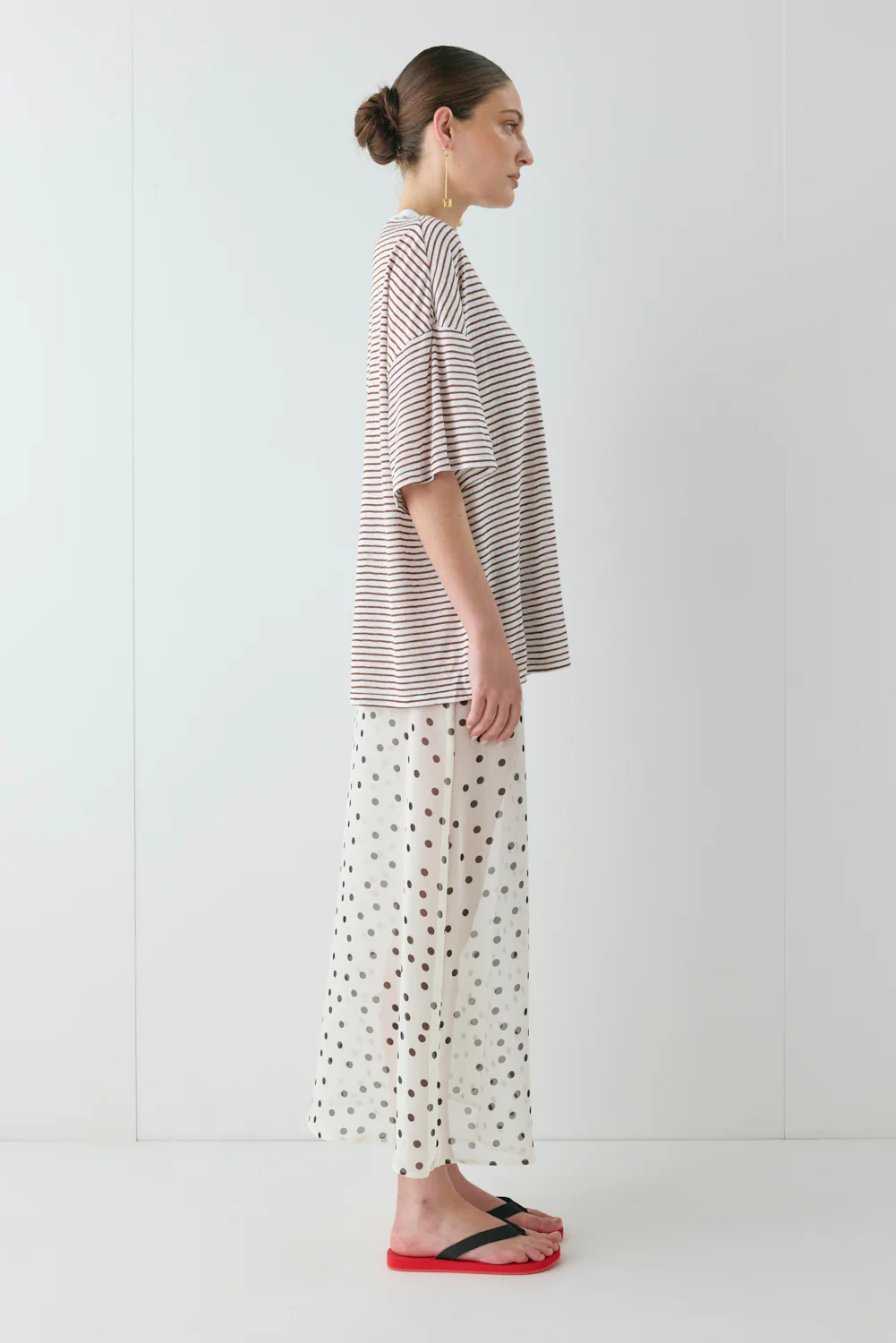 Willow Tee Brown Stripe - Image 4