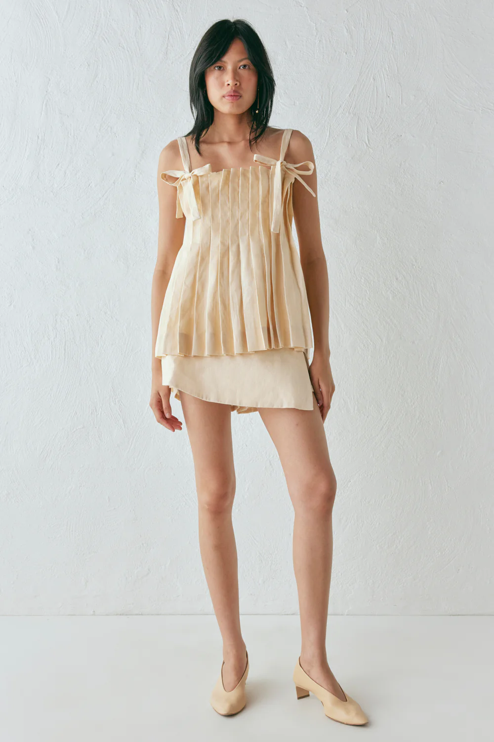Yasmin Linen Top Custard - Image 6