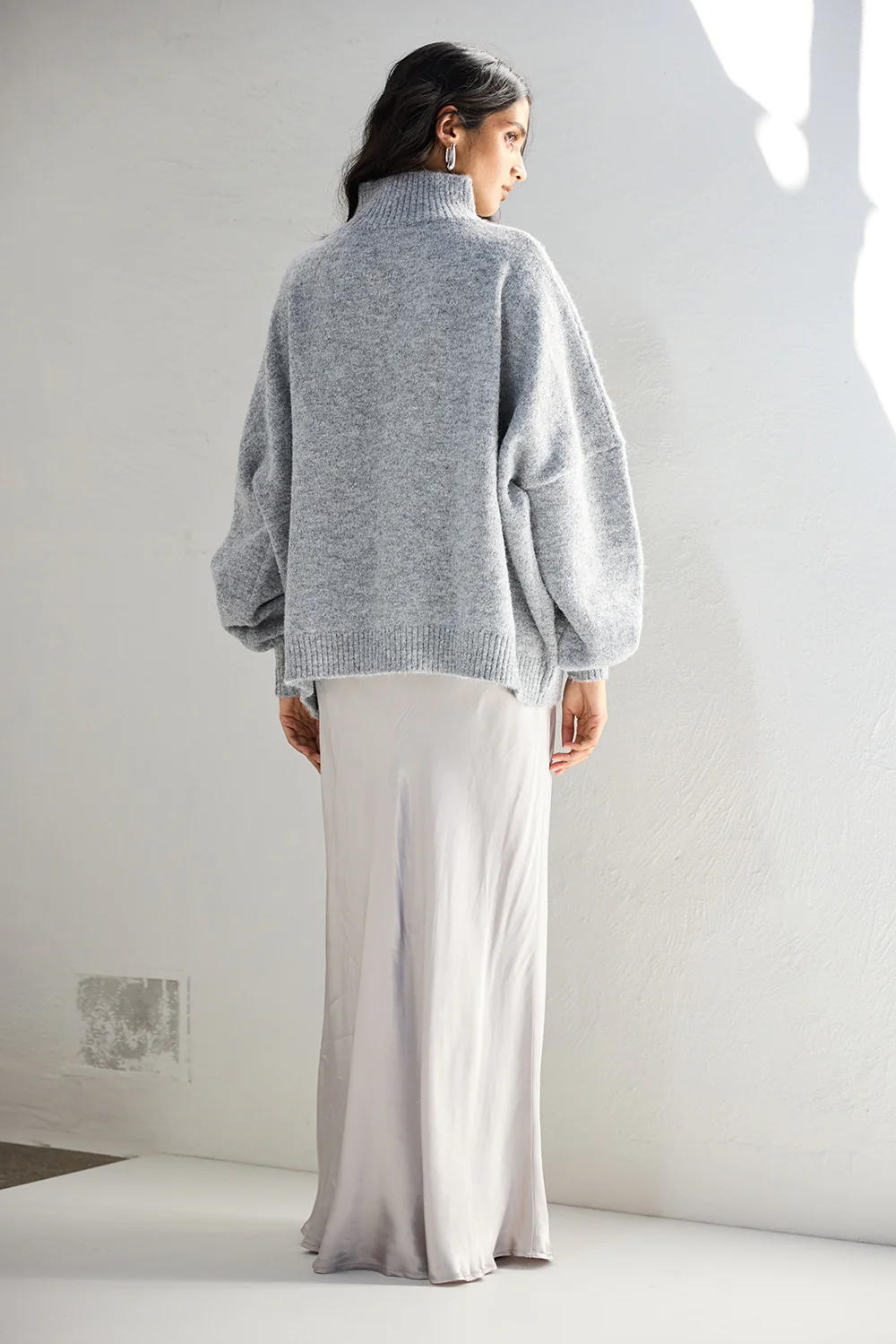 Yumi Knit Jumper Grey Marle - Image 6