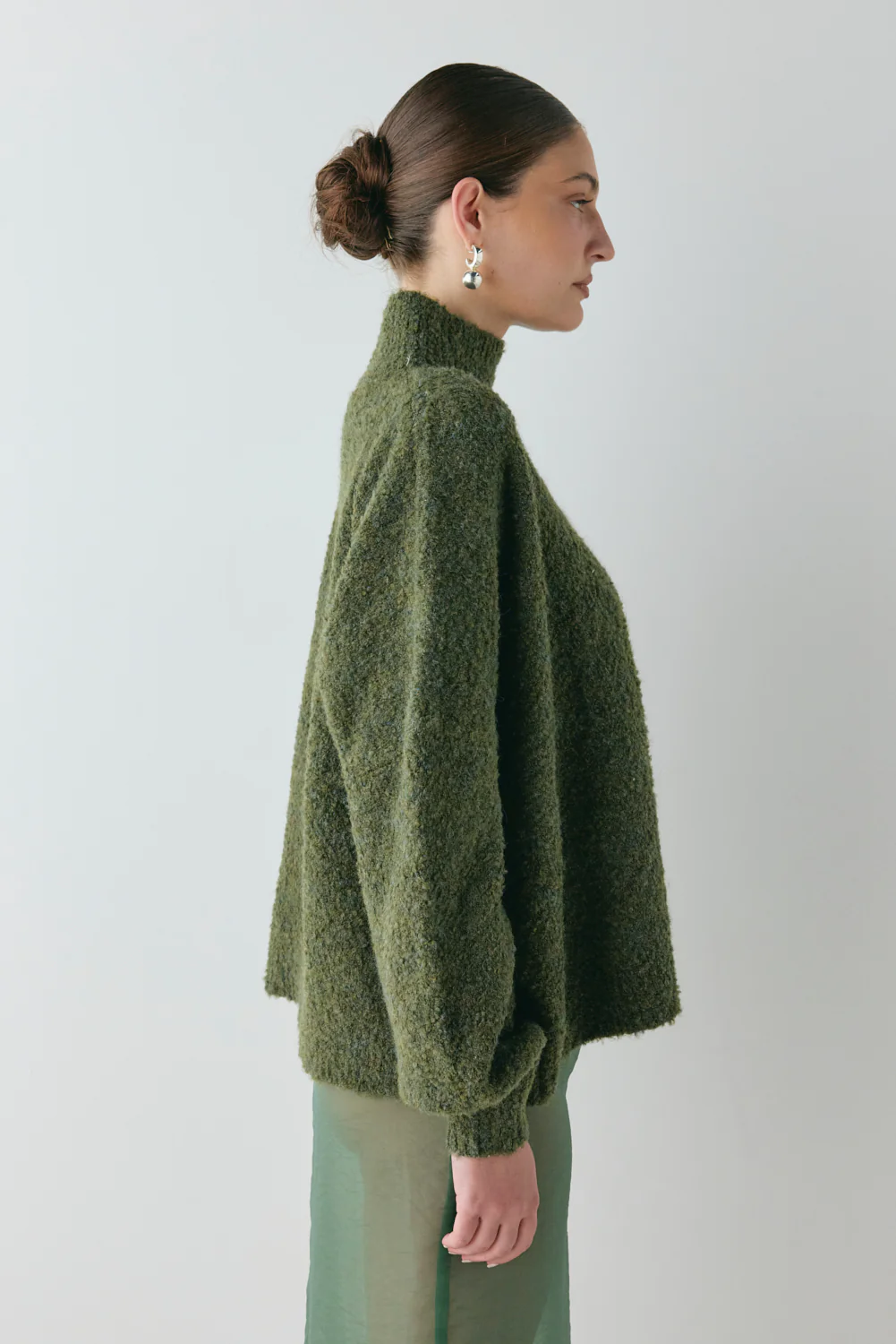 Yumi Knit Jumper Khaki - Image 6
