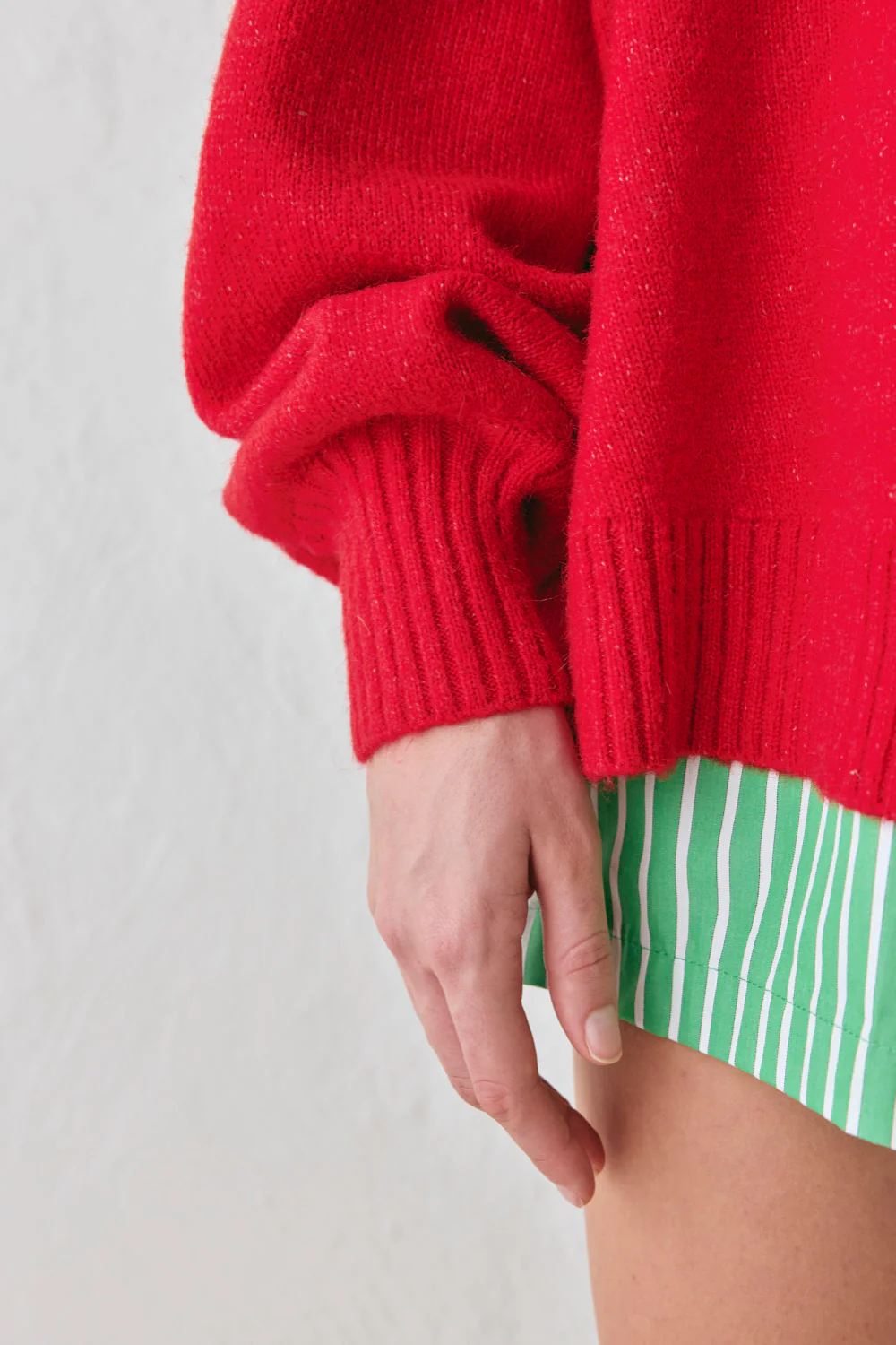 Yumi Knit Jumper Red - Image 8