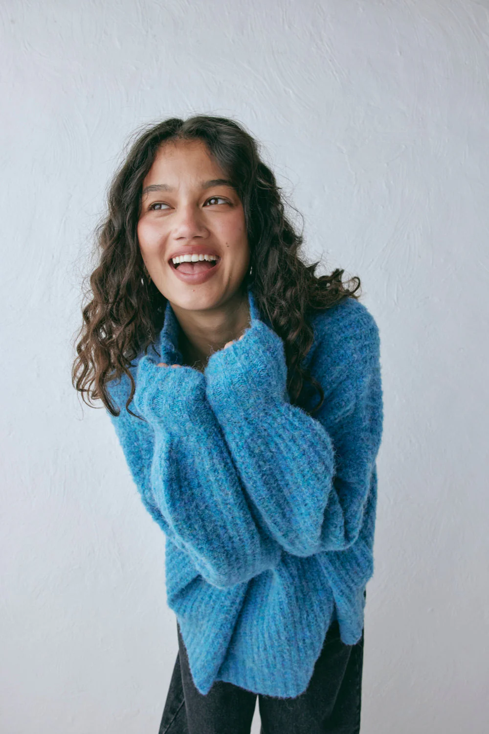 Yumi Knit Jumper Sea - Image 2