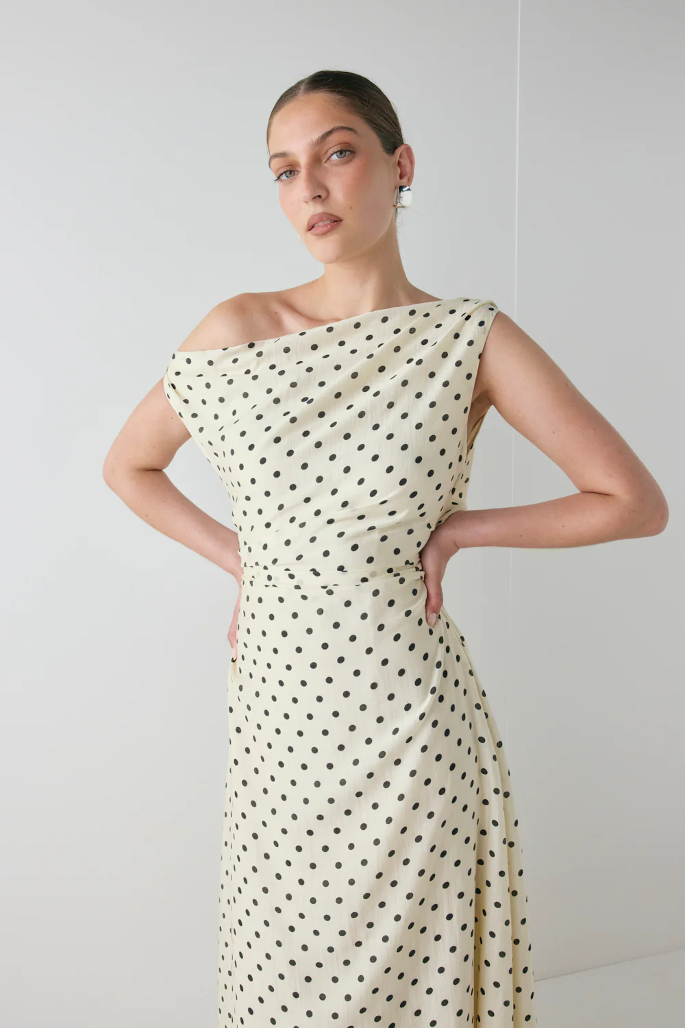 Yvonne Maxi Dress Polka Dot - Image 3