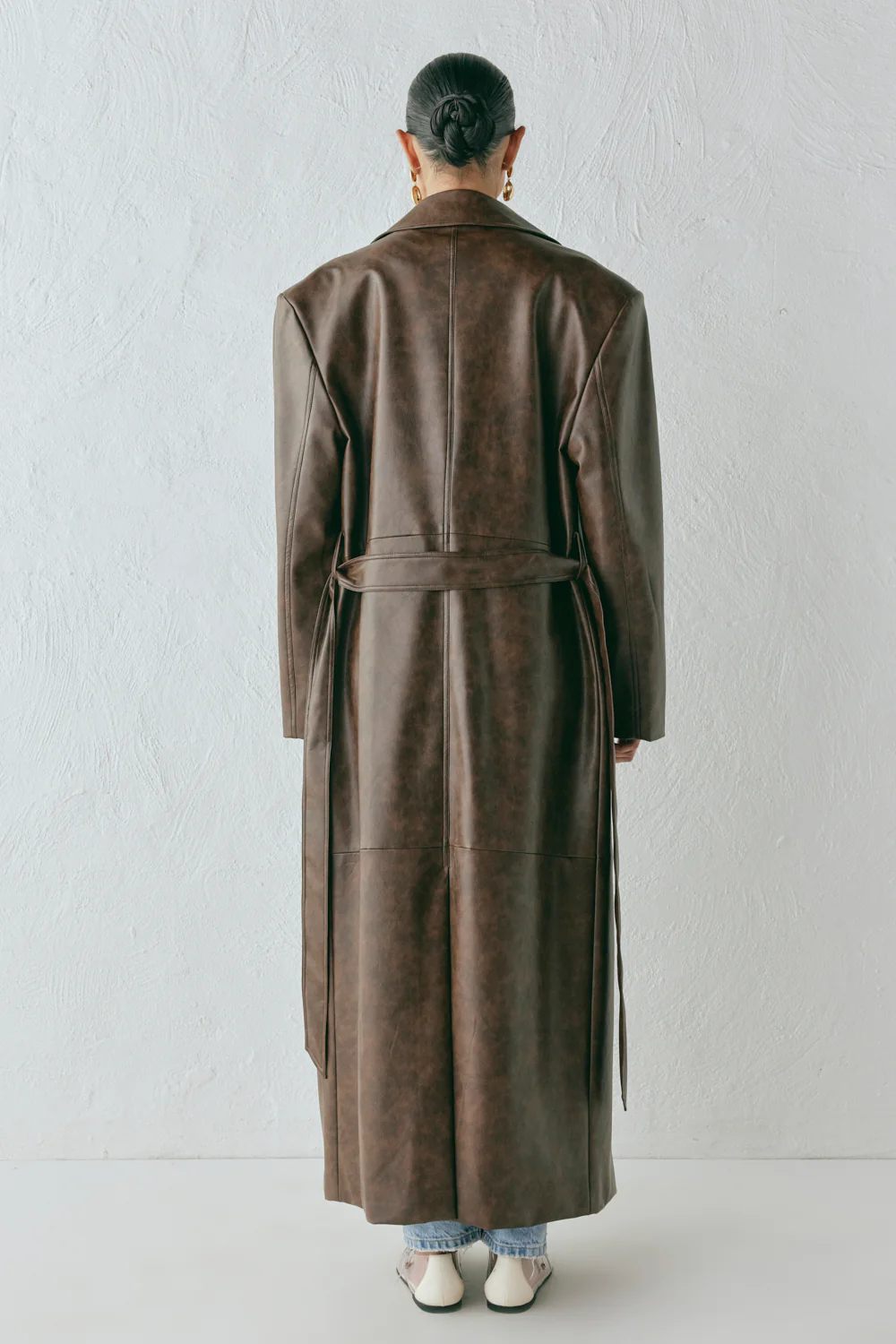 Zoa Trench Coat Coffee - Image 10