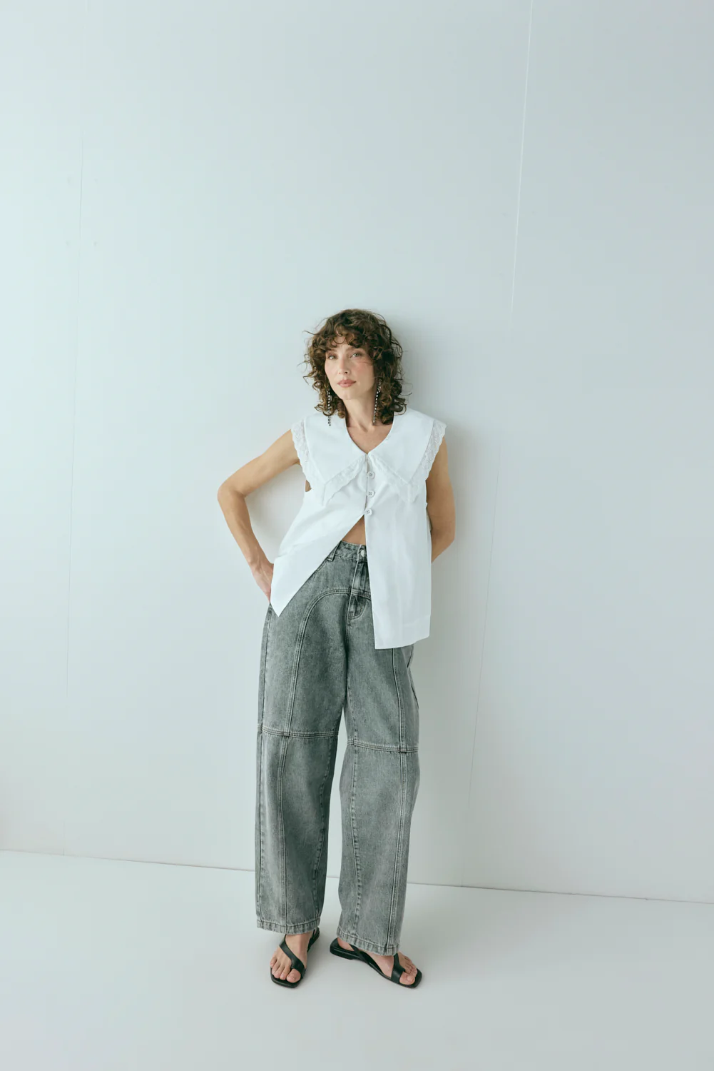 Zora Denim Jeans Washed Grey - Image 7